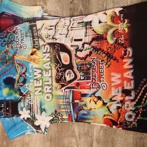 Colorful New Orleans  Women's Top XL